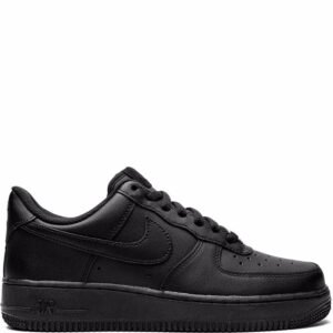 Nike Airforce 1 Pure Leather Triple Black for her