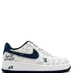 Nike AirForce 1 X Louis Vuitton Denim Blue